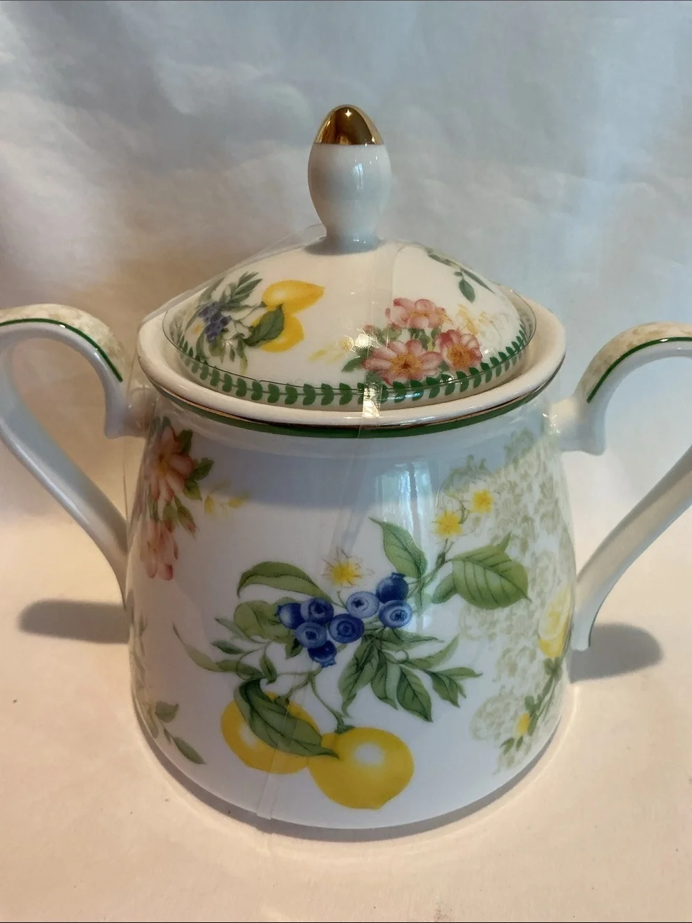 Lemon & Blueberry Cream and Sugar Set